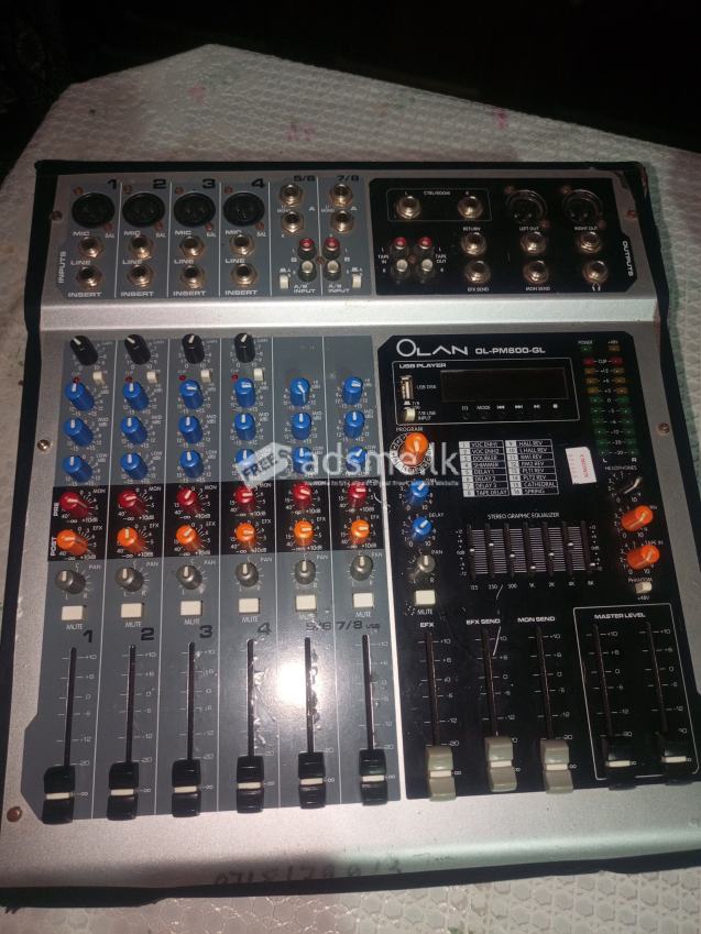 4 channel olan powered mixer