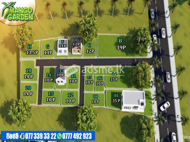 12 residential and commercial plots for immediate sale in Embilipitiya town.