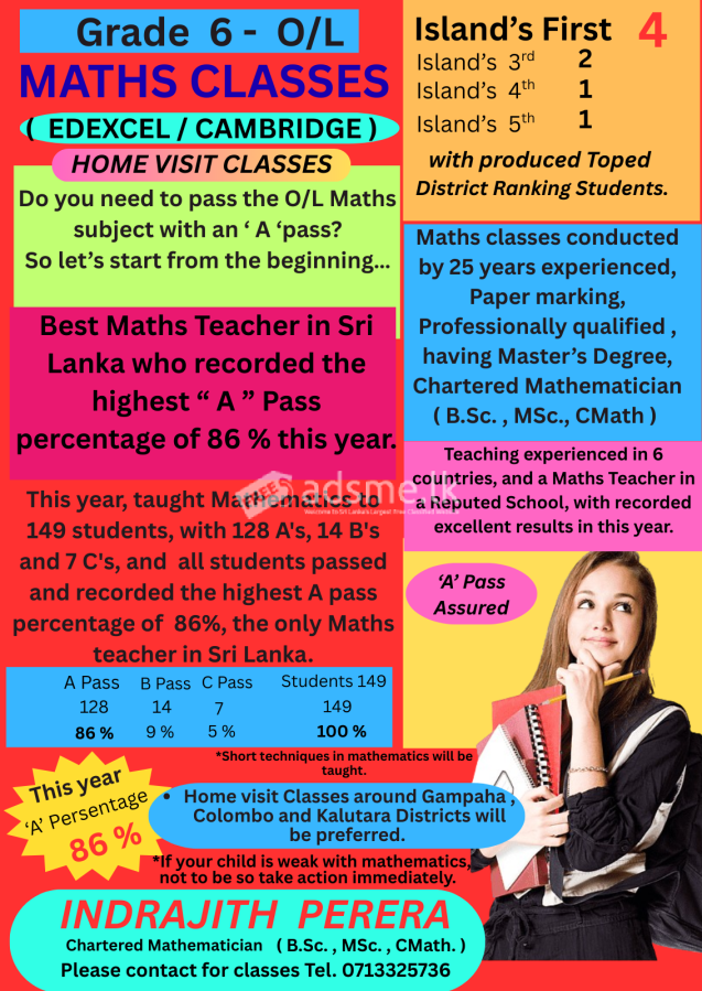 EDEXCEL / CAMBRIDGE  MATHS  CLASSES