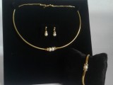Fresh Water Pearl Necklace - Earrings - Bracelet