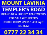 Luxury Apartments for Sale in Mount Lavinia