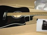 Semi Acoustic guitar with free amplifier - Black