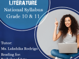 Personal Online Tutor for O/L English Literature (National Syllabus)
