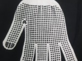Rubber dotted gloves