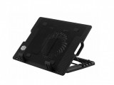 Adjustable laptop single cooling pad fan