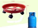Best movable gas cylinder trolley base durable 4 wheels Plastic movable gas Cylinder Trolley