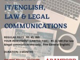 DIPLOMA IN ENGLISH, LAW & LEGAL COMMUNICATIONS