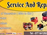 Repair all types of generators and water pumps