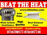 Roof fix wind air ventilation system srilanka, wind turbine exhaust fans srilanka, ventilation system