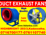Duct Exhaust fans srilanka ,Axial Exhaust fans srilanka, Centrifugal exhaust fans,