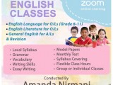 English, English Literature and General English Classes