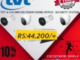 TVT 4-CH/2MP/HD/HOME/OFFICE CCTV PACKAGE