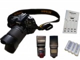 Nikon D7100 Camera With  Flash Gun (Yongnuo Yn568Ex Model ) & 4 Batteries, Chager (Panasonic Eneloop) and Dry Box