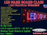 LED CLASS IN KANDY