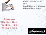 Kangaro Stapler Gun Tacker – TS 2313A 3 in 1