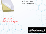 A4 Matt Sticker Paper