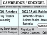 Cambridge OL & AL tuition by Famous International School Teachers