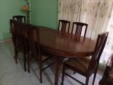 Wooden Table with 6 chairs