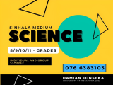 Sinhala Medium Science Classes for Grades 8 - 11