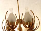 Good Quality Gold Color Chandelier with 5 LED Bulbs for Sale