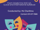 English Literature class from Grade 6 to GCE A/L