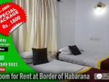 Bedroom for Rent at Border of Habarana