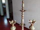 Brass Oil Lamp & Vass Set for Sale (පිත්තල පහණක් සහ මල් පෝච්චි විකිණීමට ඇත)