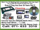 Video Cassette Tapes to MP4 USB DVD VHS Hi8 Minidv DVC