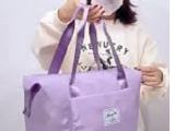 Large Capacity Folding Travel Bag, Lightweight Waterproof Luggage Bags